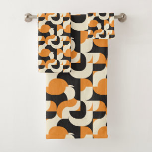 Cute minimalist tiled pattern  bath towel set