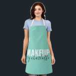 Cute Mint Green Hairstylist Makeup Artist Salon Apron<br><div class="desc">Cute Mint Green Hairstylist Makeup Artist Salon Apron</div>