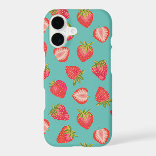 Cute Mint Strawberry pattern