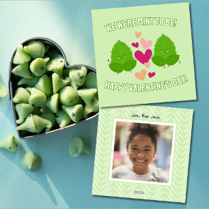 Cute Mint to Be Classroom Photo Valentine's Day Holiday Card