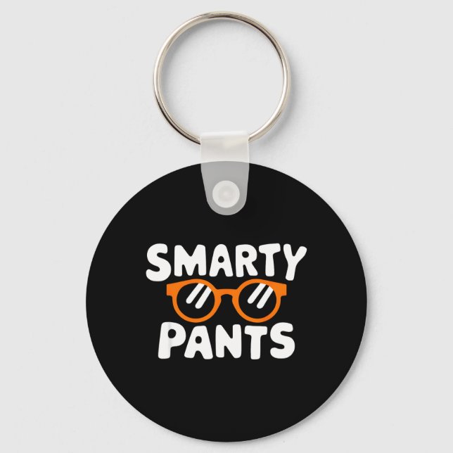 Cute Miss Smarty Pants Science University Key Ring (Front)