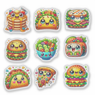 Cute mixed food lovers