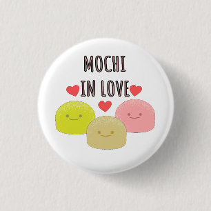 Cute Mochi Cartoon Drawings 3 Cm Round Badge