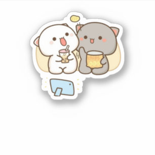 Cute Mochi Peach Cat