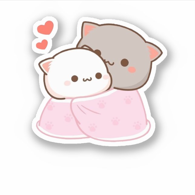 Cute Mochi Peach Cat (Front)