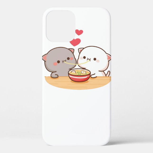 Cute Mochi Peach Cat Case-Mate iPhone Case (Back)