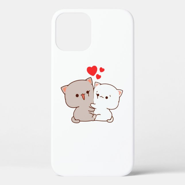Cute Mochi Peach Cat Case-Mate iPhone Case (Back)