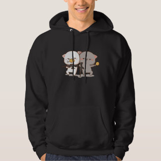 Cute Mochi Peach Cat Hoodie