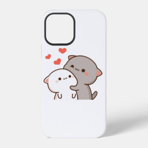 Cute Mochi Peach Cat iPhone 12 Case