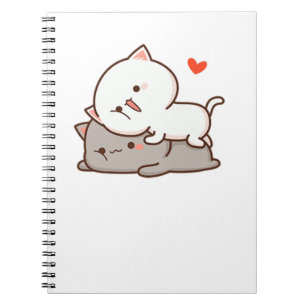 Cute Mochi Peach Cat Notebook