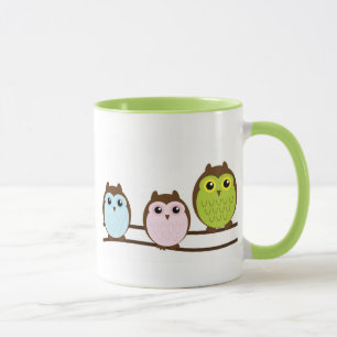 Cute Mod Chic Classy Destiny Owl Mug