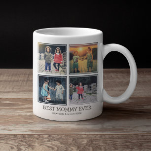 Cute Modern Best Mummy Ever   Photo Collage Coffee Mug