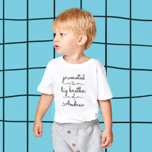 Cute Modern Big Brother Sister Minimal Typography Toddler T-Shirt