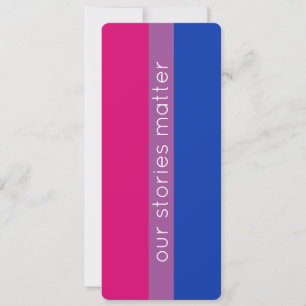 Cute Modern Bisexual Flag LGBT Bookmark