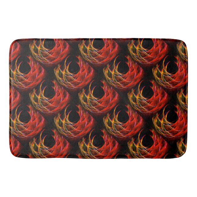 Cute Modern Boho Elegant Abstract Art Pattern #503 Bath Mat (Front)