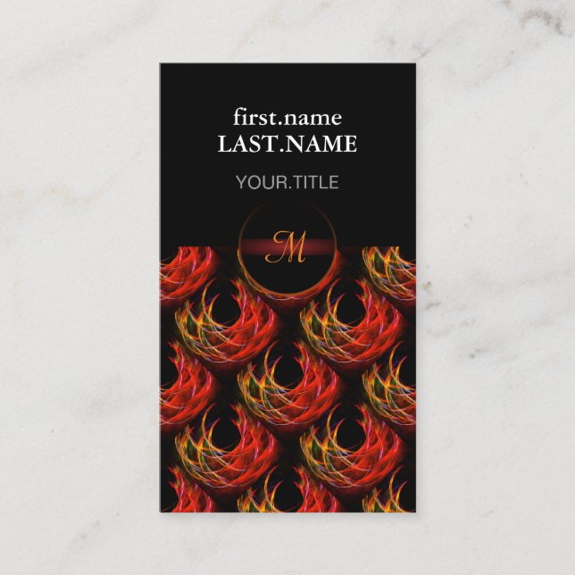 Cute Modern Boho Elegant Abstract Art Pattern #503 Business Card (Front)