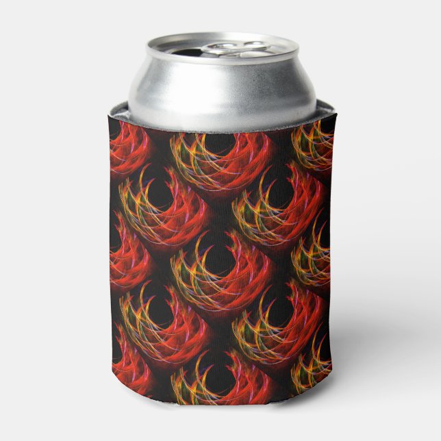 Cute Modern Boho Elegant Abstract Art Pattern #503 Can Cooler (Can Front)