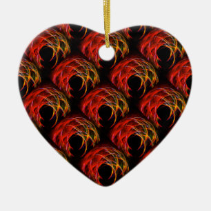 Cute Modern Boho Elegant Abstract Art Pattern #503 Ceramic Ornament