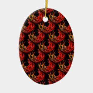 Cute Modern Boho Elegant Abstract Art Pattern #503 Ceramic Ornament