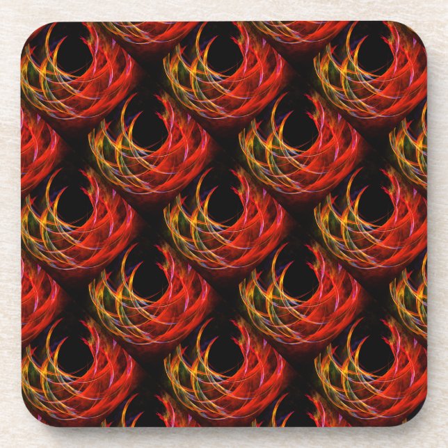 Cute Modern Boho Elegant Abstract Art Pattern #503 Coaster (Front)