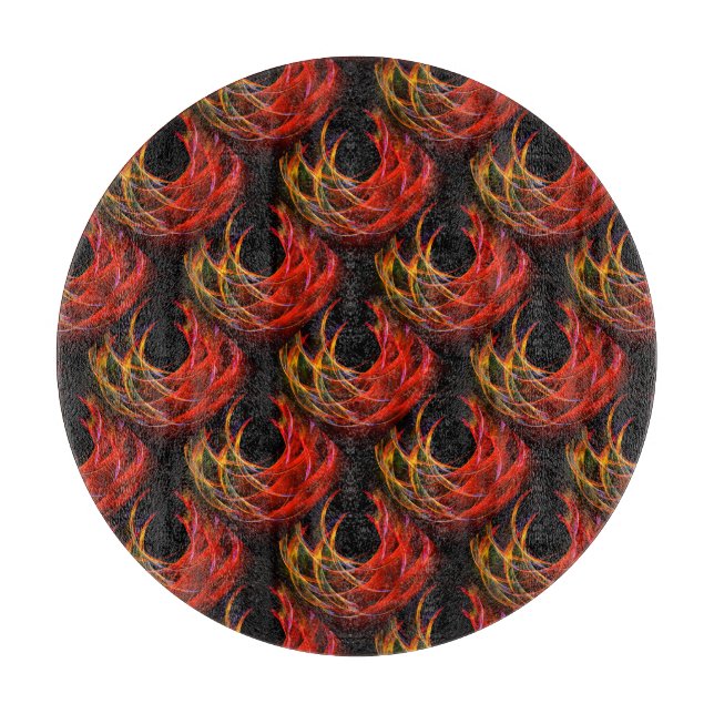 Cute Modern Boho Elegant Abstract Art Pattern #503 Cutting Board (Front)