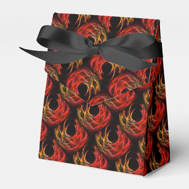 Cute Modern Boho Elegant Abstract Art Pattern #503 Favour Box (Front Side)