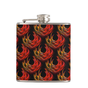 Cute Modern Boho Elegant Abstract Art Pattern #503 Hip Flask