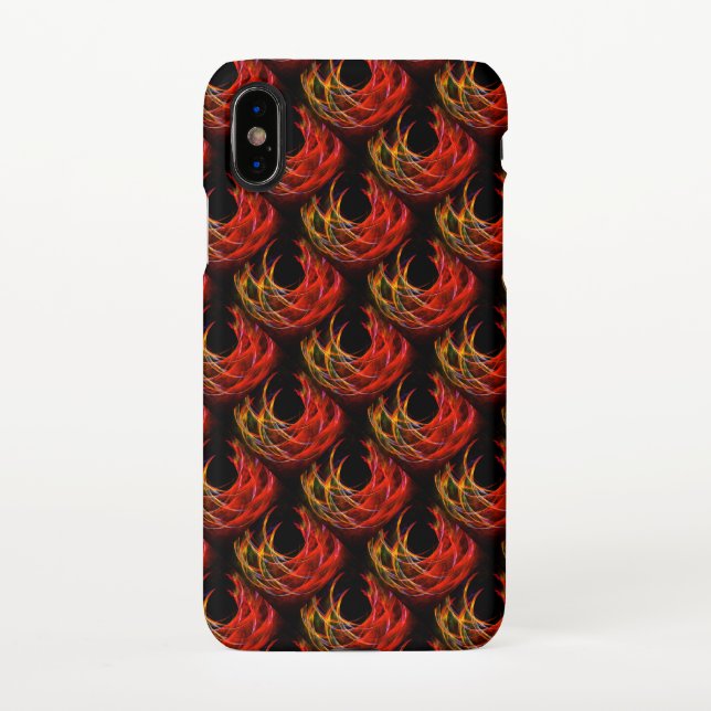 Cute Modern Boho Elegant Abstract Art Pattern #503 iPhone Case (Back)