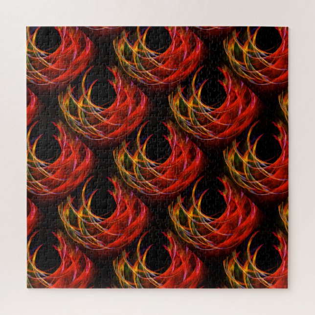 Cute Modern Boho Elegant Abstract Art Pattern #503 Jigsaw Puzzle (Vertical)