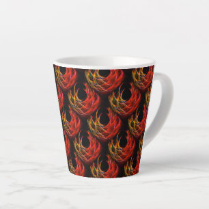 Cute Modern Boho Elegant Abstract Art Pattern #503 Latte Mug