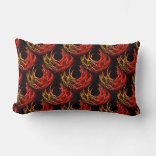 Cute Modern Boho Elegant Abstract Art Pattern #503 Lumbar Cushion