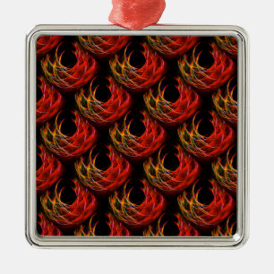 Cute Modern Boho Elegant Abstract Art Pattern #503 Metal Ornament