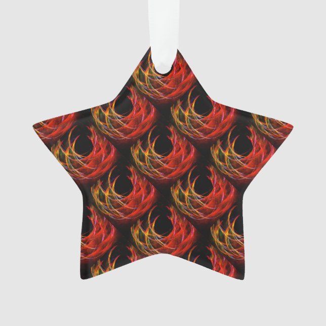 Cute Modern Boho Elegant Abstract Art Pattern #503 Ornament (Front)