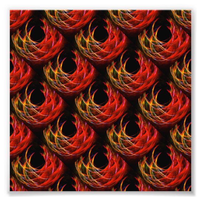 Cute Modern Boho Elegant Abstract Art Pattern #503 Photo Print (Front)
