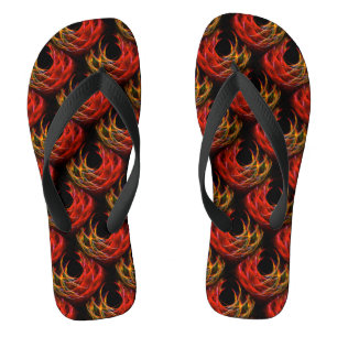 Cute Modern Boho Elegant Abstract Art Pattern #503 Thongs