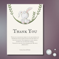 Cute Modern Bunny Neutral Baby Shower