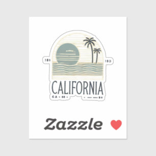 Cute Modern California Beach Design Palm Trees &