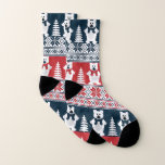 Cute & Modern Christmas  Snowman Knitted  Socks<br><div class="desc">Trendy,  one-of-a-kind designs,  trendy and modern Christma Snowman knit socks,  t-shirts,  sweatshirts,  and more.  Embark on this momentous event with your loved ones and friends and enjoy one of our chic Holiday Knitted Designs for a Merry Christmas</div>