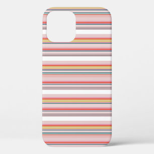 Cute modern colourful stripes iPhone 12 pro case