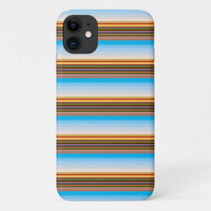 Cute modern colourful stripes iPhone 11 case