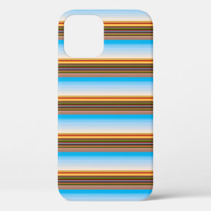 Cute modern colourful stripes  iPhone 12 case