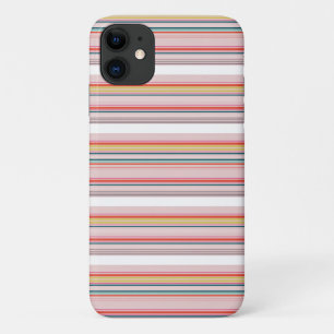 Cute modern colourful stripes iPhone 11 case