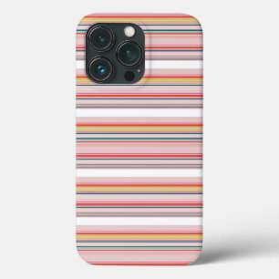 Cute modern colourful stripes iPhone 13 pro case
