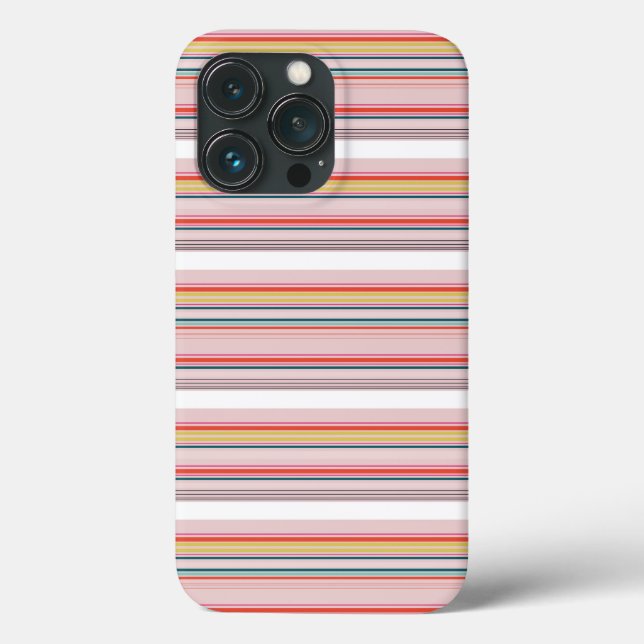 Cute modern colourful stripes Case-Mate iPhone case (Back)