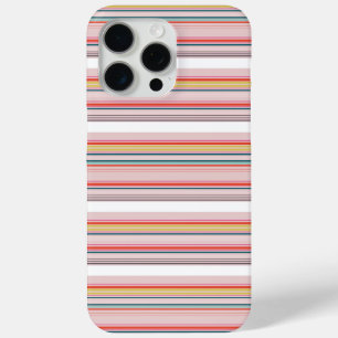 Cute modern colourful stripes iPhone 15 pro max case