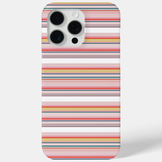 Cute modern colourful stripes Case-Mate iPhone case (Back)