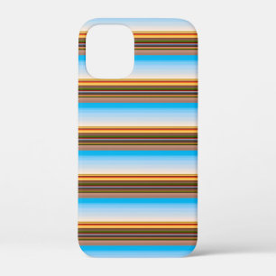 Cute modern colourful stripes iPhone 12 mini case