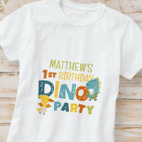 Cute Modern Dino Dinosaur Kid's Birthday Party
