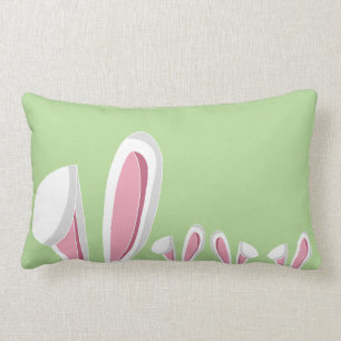 Cute Modern Easter Bunny Ears Lumbar Cushion