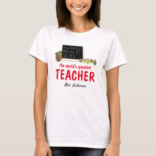 Cute modern funny teacher appreciation t-shirt